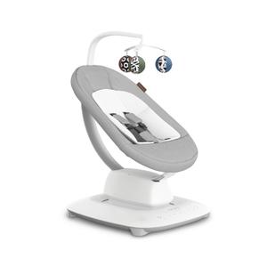 UPPAbaby Mamaroo Smart Swing Customizable Soothing Modes with MotionSync Technology Infant Recline + Bluetooth Enabled Included Newborn Insert Stella (Grey Mlange)