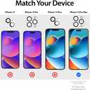 [Whitestone EZ] Glass 3pck + Cam 3pck [Dome Glass EZ] Full Coverage Tempered Glass Shield [Easy Install- JIG type included] by Whitestone for Apple iPhone 14 Pro Max - Three Pack