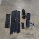 Room Divider, 4 Panel Folding Privacy Screens with Wider Feet, 6 Ft Portable Room Partition for Room Separator, Room Divider Panel 88" W X 71" H, Partition Room Dividers FreestandingBlack