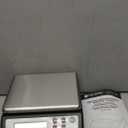 San Jamar SCDG33BK Square Professional Digital Scale, Black with Stainless Steel Platform