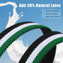 SANSTHS Reversible Braided Belt for Men and Women, Elastic Stretch Woven Golf Belts for Men, Casual Jeans Sports Work 1 3/8" (Green/White/Black)