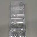 Clear Seasoning Box, 4 Pieces Seasoning Rack Spice Pots, Storage Container Condiment Jars Acrylic Seasoning Box with Covers and Spoons for Spice, Sugar, Salt, Sugar, Cardamon, Cinnamon