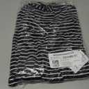 Amazon Essentials Women's Long-Sleeve Open-Front Cardigan (Black White Horizontal Stripe) M