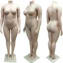 Female Mannequin Headless Style，Plus Size Mannequin Female Curvy Full Body, Material: Plastic(988M), 68 Inch