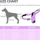 PUPTECK No Pull Dog Harness Small Sized Dog, Adjustable Reflective Pet Vest Harness with Bungee Handle, Escape Proof No Choke Harness for Small Dogs Walking Training, Purple S
