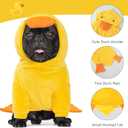 DELIFUR Dog Halloween Duck Costume - Adorable Dog Hoodies for Pet Cute Animal Clothes Cosplay Sweatshirt Yellow (Duck, Large)