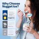 VIVOHOME Countertop Nugget Ice Cube Maker, 33lbs/Day Silver
Electric Portable Compact Automatic Chewable Nugget Ice Maker Machine with Hand Scoop 10 Ice Bags and Self Cleaning Function