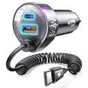 LISEN 30W Car Charger USB C Fast Charging for iPhone 16 15 Pro Max,Super Fast Type C Car Charger Adapter Fit iPhone 16e 15 Pro Max Plus,iPad Pro,Samsung Galaxy S25 S24 Ultra,Pixel,Android,Black