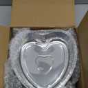 Hushee 12 Pcs 27oz Valentines Heart Shaped Aluminum Foil Cake Pan with Lids 7.4" Red Large Disposable Valentines Food Baking Pan Packing Tins Takeaway Containers for Valentine's Day Party Supplies