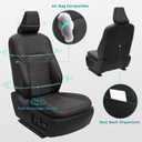 for Toyota Camry Seat Covers - Custom Fit Car Seat Covers Full Set, Waterproof Breathable Leather Seat Covers for Cars (Black Red, 2025-2026 Camry LE SE)