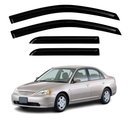Window Rain Guards Compatible with 2001-2005 Civic Window Rain Guards