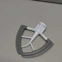 Flex Edge Beater for KitchenAid 4.5/5 Qt Tilt-Head Stand Mixer  Silicone Paddle, Dishwasher Safe, Flexible Silicone Edges Bowl Scraper For Kitchen Aid Accessories and Attachments (Grey) (Gray)