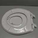 Little2Big Toilet Seat with Built-In Toddler Potty Training Seat, Slow Close, Easy to Install, Made in USA, ROUND, White
