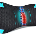 Niceeday Lower Back Support Cushion Lumbar Support Pillow for Office Chair, Memory Foam Lumbar Pillow for Lower Back Pain Relief Car Seat,Black