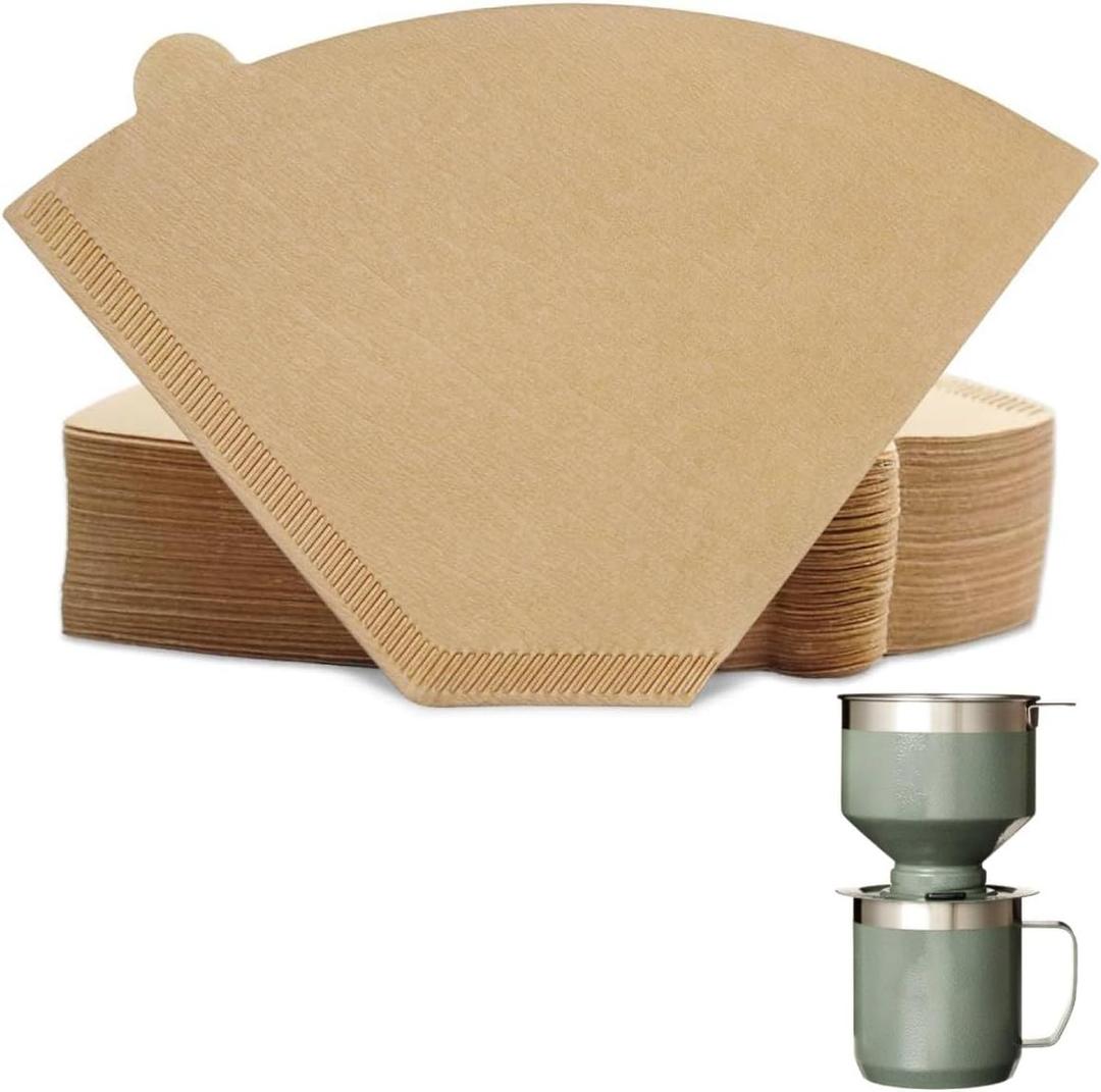 3 x Coffee Filters 2 Cone Paper for Stanley Coffee Maker, 100pcs Unbleached #2 Filter for Stanley Perfect Brew Pour Over Set