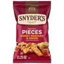 Snyder's of Hanover Honey Mustard & Onion Flavored Pretzel Pieces, 11.25 Oz (EXP 08/20/26)