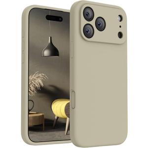 FireNova Magnetic for iPhone 17 Pro Case, Compatible with MagSafe, [Integrated Silicone Camera Control Button] [Camera Protection] Anti-Scratch Microfiber Lining Phone Case, 6.3", Khaki