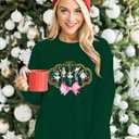 MNLYBABY Christmas Sweatshirt Women Funny Nutcracker Graphic Xmas Sweater Shirt Casul Crewneck Long Sleeve Pullover Top (XX-Large, Green)