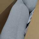 Momcozy Pregnancy Pillows for Side Sleeping, J Shaped Maternity Body Pillow for Pregnancy, Soft Pregnancy Pillow with Jersey Cover for Head Neck Belly Support, Grey, 1 Count