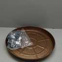 SIAMO 18" Heavy Duty Plant Caddy (470lbs Capacity)-Lockable Non-Scratch Swivel Casters Rolling Plant Stand Dolly Saucer for Large Ceramic Planters Concrete Pots& Heavy Trees Indoor & Outdoor,Copper