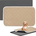 Puppy Pad Holder Tray with Reusable Pee Pad for Pet Carrier, Small Pee Pad Holder for Cat Carrier, Silicone Waterproof Non Slip Wee Wee Pad Holder, Absorbent Leakproof Training Mats 18.3" x 11.5"