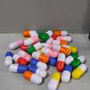 Jenaai 36 Pcs Vitamin Pill Stress Balls Motivational Squeeze Stress Relief Balls Pill Shaped Foam Squeeze Ball Anger Management Toys Grip Strengthener for Adults Anxiety Fidget Nursing