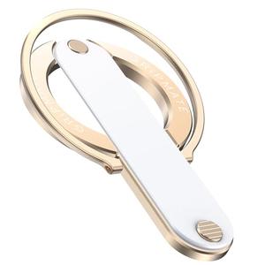 GripMate 2nd Gen for Magsafe Phone Grip for iPhone - Strong Dual-Sided Magnetic Phone Ring Holder - Detachable, Comfortable Finger Loop Stand for iPhone 17 Pro Max 16 15/14/13/12 Series (Gold)