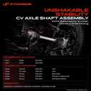A-Premium CV Drive Axle Shaft Assembly Compatible with Toyota & Lexus Models - 4Runner 2003-2022, Tacoma 2005-2020, FJ Cruiser 2007-2014, GX460 2010-2022, GX470 2003-2009 - Front Left or Right