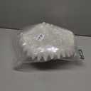 Braxio White Decorative Bowl  Resin Ruffle Bowl for Entryway, Dining Table Centerpiece, Fruit or Key Holder for Modern Home Decor, 12 Inch Art Deco Style