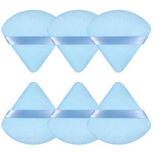 Pimoys 6 Pieces Triangle Powder Puff Soft Makeup Sponge Make Puff for Face Powder Cosmetic Foundation Sponge Makeup Tool