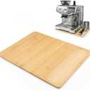 UPGRADED Oversize Bamboo Appliance Slider fit for Breville Barista Espresso Machine 870/878 - Under Cabinet Sliding Tray Caddy for Breville Barista/Barista Pro, Coffee Maker Mover Kitchen Countertop