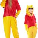 Funziez! Slim Fit Adult Onesie - Animal Halloween Costume - Plush Unisex One Piece Cosplay Suit for Women and Men 9-10Y