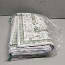 DCX 4x6 Washable Rug Vintage Accent Boho Rug 4x6 Non Slip Stain Resistant Low Pile Distressed Floor Carpet for Entry, Living Room, Bedroom, Kitchen, Bathroom Blue and Green