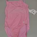 GK Stars Leotard Spaghetti Strap for Girls | Dance & Gymnastics (Pink, AXS)