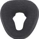 Face Down Pillow with Memory Foam, Soft Ergonomic Design for Comfortable Sleeping, Ideal for Home and Beauty Salon Use, Features Hollow Breathable Holes (Dark Gray)