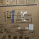 Cumbor 29.7-40.6" Baby Gate for Stairs, Mom's Choice Awards Winner-Dog Gate for Doorways, Pressure Mounted Self Closing Pet Gates for Dogs Indoor, Safety Child Gate with Easy Walk Thru Door, Silver