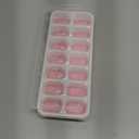 Ice Cube Trays 4 Pack, Airabc Silicone Ice Cube Trays with Removable Lid, Easy-Release Flexible 14-cube Ice Trays, LFGB Certified and BPA Free, Stackable Ice Trays with Covers for Cocktail, Freezer (Pink)