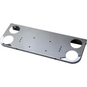 Stainless Steel Real Light Panel with 4 inch Light Round Cutouts