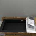 VEVOR Shower Niche Ready for Tile 16" x 24", Double Shelf Organizer, Square Corners Wall-inserted Niche Recessed, Sealed Protection Modern Soap Storage Niche for Shower Bathroom, Black