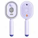 2026 New Electric Steam Hair Brush,Rechargeable 3-in-1 Nano Mist Hair Brush with Water Spray,Air Cushion Detangling Massage Comb for Long and Short Hair,Smooths Frizz,Home Travel Styling Tool(Purple)