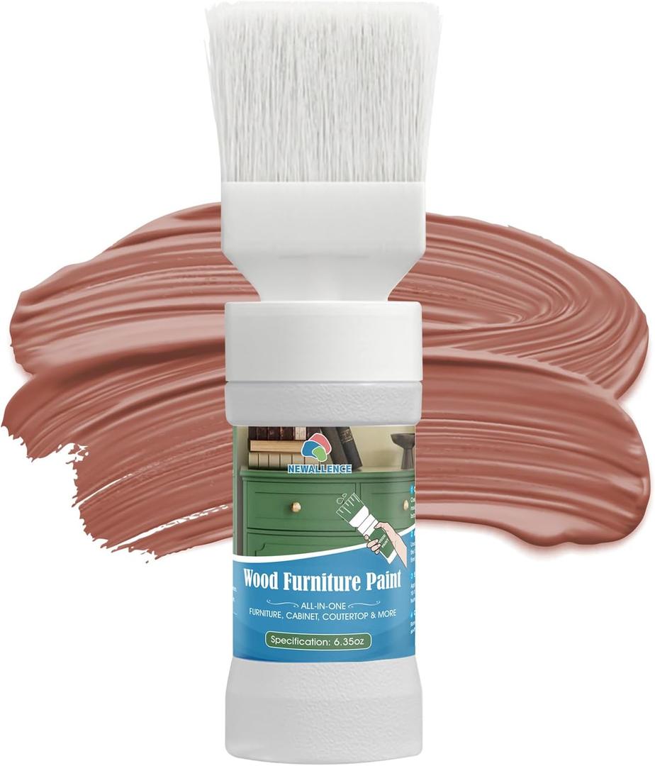 Wood Furniture Paint for Cabinets, Doors, Tables, Chairs and Dressers All In One Refinishing Matte Wood Paint Kit Water-Based No Need Prime No Varnish Easy to Use 6.35oz-1 Pack (Alchemist)