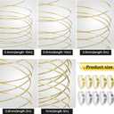 10 Roll 230ft Jewelry Wire for Making 18, 20, 22, 24, 26 Gauge Craft Beading Wire Jewelry Making Supplies Bendable Copper, 5 Size(Gold and Silver)