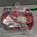 Mancro Dual Layers Medicine Organizer Bag, Pill Bottle Organizer Storage with Lockable Zipper, Medication Travel Bag for Pills, Vitamins, Medical Supplies for Home Storage, Travel (Red)