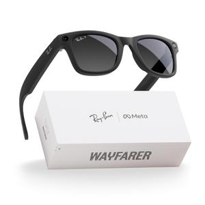 Ray-Ban Meta (Gen 2), Wayfarer, Matte Black | Smart AI Glasses for Men, Women — 2X Battery Life — 3K HD Resolution — 12 MP Ultra-Wide Camera, Audio, Video — Polarized Gradient Graphite Lenses