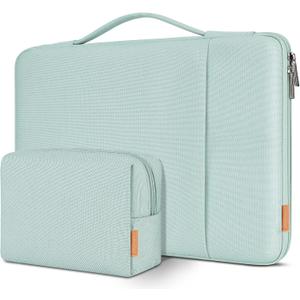DOMISO 16 inch Laptop Sleeve Case Water Resistant Shockproof Protective Computer Bag for 16" Dell/HP Pavilion Envy/ThinkPad IdeaPad/ASUS Vivobook,Mint Green