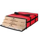 Insulated Pizza Delivery Bag for Carry Hot, 20" x 20" x 6" Carrier Warmer, Insulated Food Delivery Bag, Insulated Grocery Cooler Bags for Catering/Drivers, Commercial Food WarmersRed, 1Pk