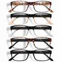 Gaoye 0.5 Professional Reading Glasses for All Day - Computer Readers with Blue Light Protection - Value Pack