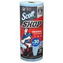 Scott Shop Original Blue Towels (75130), 9.4"x11" Cloth-like Paper Towel (30 Rolls of 55 Sheets, 1,650 Sheet Total)