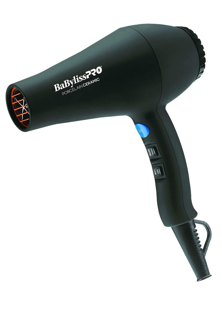 BaBylissPRO Porcelain Ceramic Carrera Professional Hair Dryer Professional Dryer Prepack, Corded electric