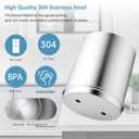 2.25G Ultra-Filtration Gravity Water Filter System，304 Stainless Steel Countertop System with 2 Filters & Metal Faucet，NSF/ANSI 42 Certification，Reduce 99% Chlorine